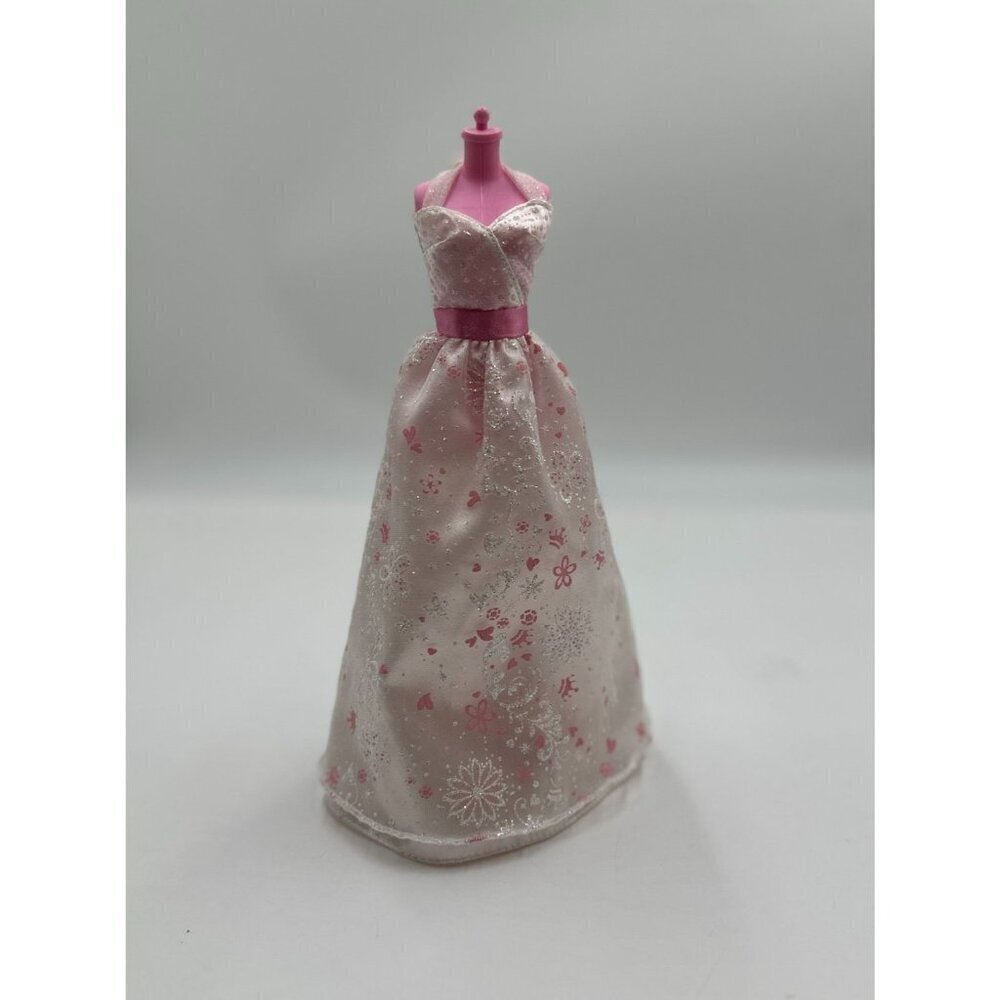 Vintage 1999 Y2K Barbie Doll Dream Wedding Dress White and Pink 11 inch Doll